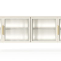Έπιπλο τηλεόρασης Lumi Λευκό Kazmir 181x62x39cm