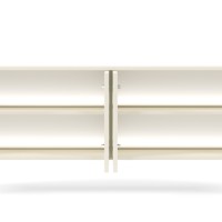 Έπιπλο τηλεόρασης Lumi Λευκό Kazmir 181x62x39cm