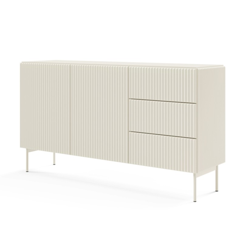 Μπουφές Muti με συρτάρια Λευκό Kazmir 147x81x40cm