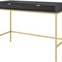 Κονσόλα Nova Ανθρακί + Χρυσό 104x78x50cm