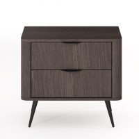 Κομοδίνο Veris σκούρη Βελανιδιά 63x55x38cm