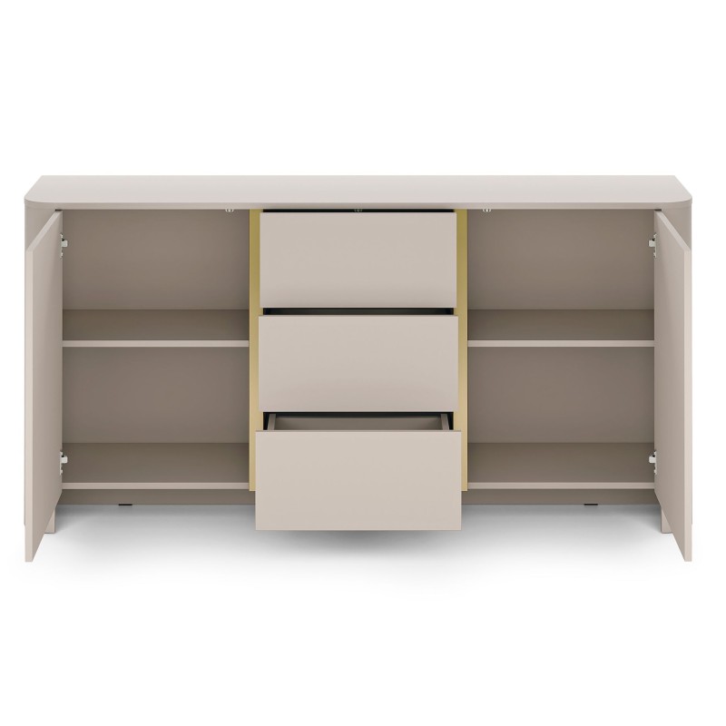 Μπουφές Bari με συρτάρια Λευκό Kazmir  168x82x39cm