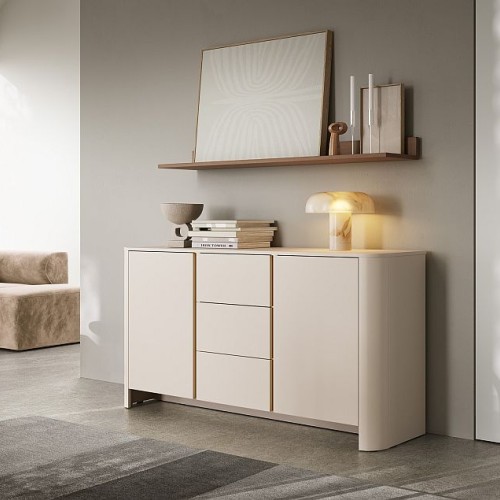 Μπουφές Bari με συρτάρια Λευκό Kazmir  168x82x39cm