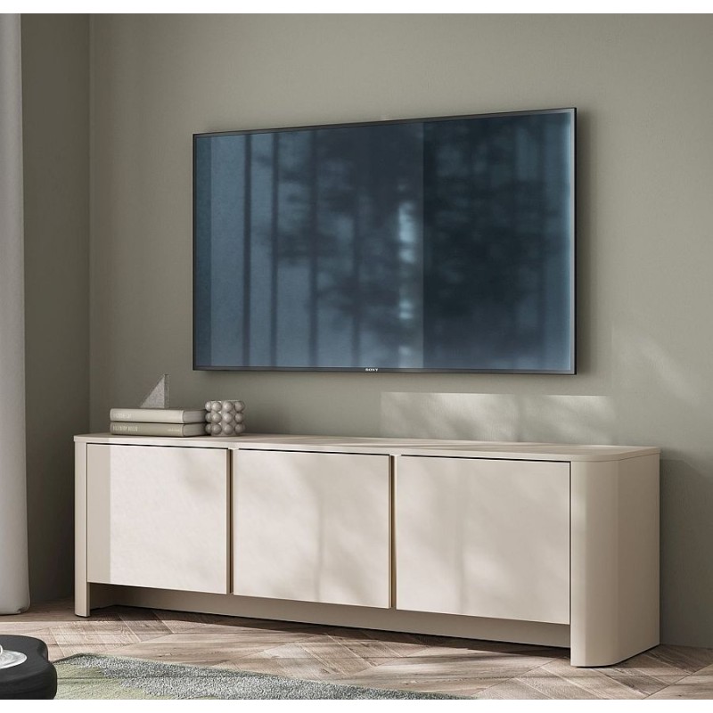 Έπιπλο τηλεόρασης Bari Λευκό Kazmir  168x52x39cm