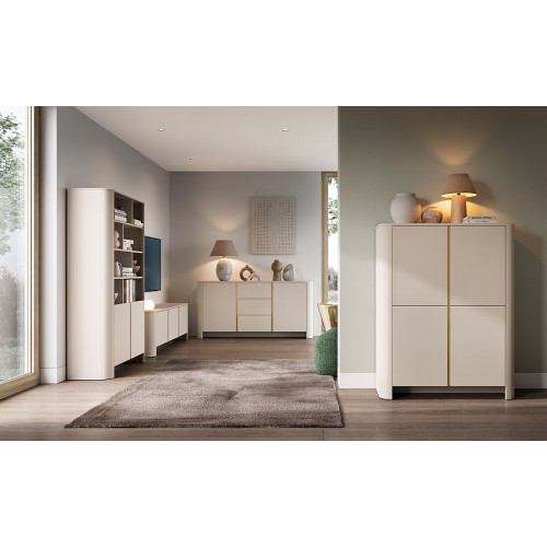 Έπιπλο τηλεόρασης Bari Λευκό Kazmir  168x52x39cm