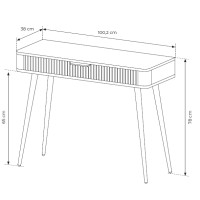 Κονσόλα LANTE λευκό 100x78x38cm