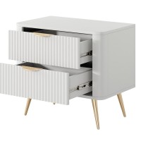 Κομοδίνο Lante Λευκό 63x55x38cm