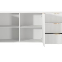 Μπουφές με συρτάρια Lante λευκός 163x81x38cm
