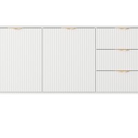 Μπουφές με συρτάρια Lante λευκός 163x81x38cm