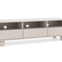 Έπιπλο τηλεόρασης ALBION με συρτάρια Λευκό Kazmir 160x44x39cm