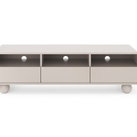 Έπιπλο τηλεόρασης ALBION με συρτάρια Λευκό Kazmir 160x44x39cm