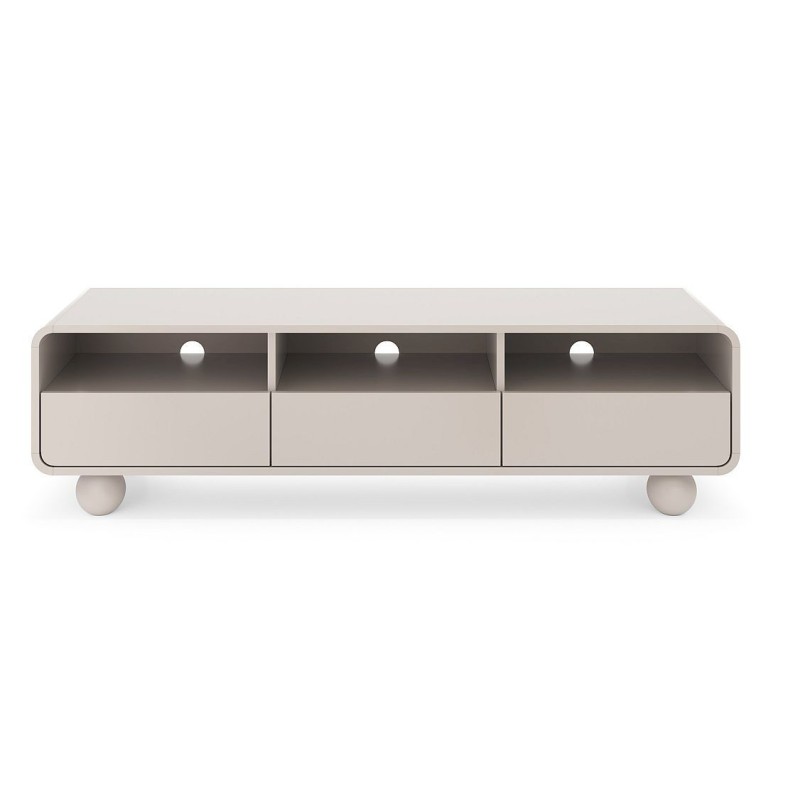 Έπιπλο τηλεόρασης ALBION με συρτάρια Λευκό Kazmir 160x44x39cm
