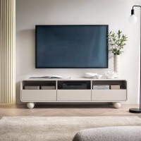 Έπιπλο τηλεόρασης ALBION με συρτάρια Λευκό Kazmir 160x44x39cm