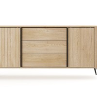 Μπουφές LOVI με συρτάρια φυσικό cremona 196x82x40cm