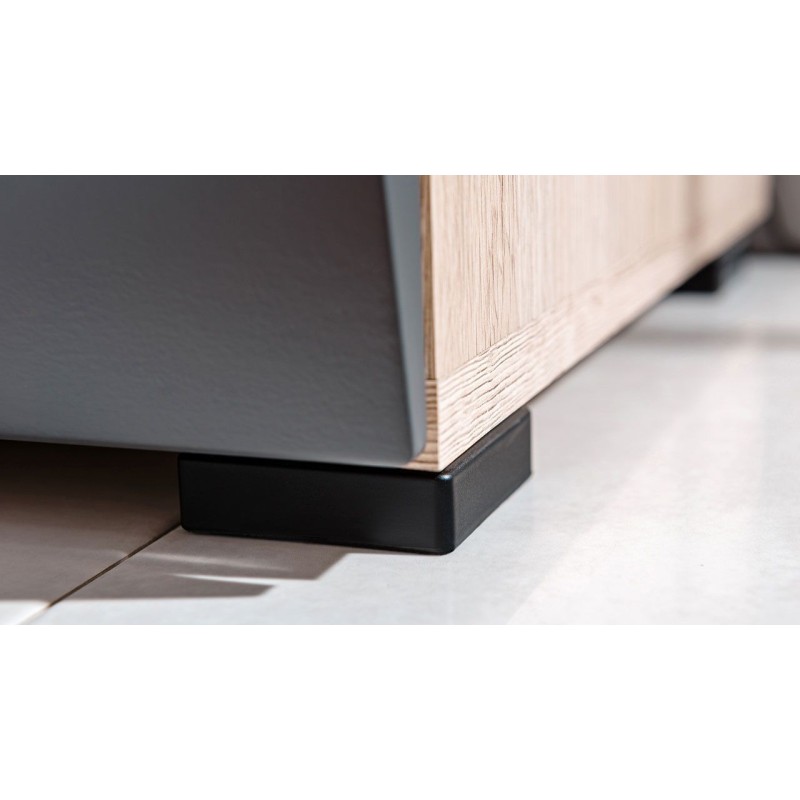 Σύνθεση τοίχου CLIF φυσικό Sanremo+ ματ Γραφίτης 180x195x45cm (ΜxYxB)