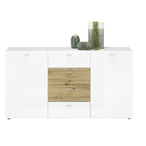 Μπουφές SARI με συρτάρια λευκό 150x81x40 (MxYxB)