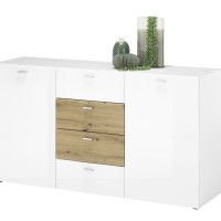 Μπουφές SARI με συρτάρια λευκό 150x81x40 (MxYxB)