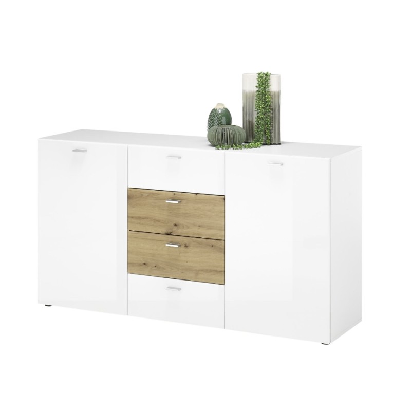 Μπουφές SARI με συρτάρια λευκό 150x81x40 (MxYxB)