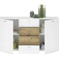 Μπουφές SARI με συρτάρια λευκό 150x81x40 (MxYxB)