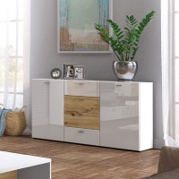 Μπουφές SARI με συρτάρια λευκό 150x81x40 (MxYxB)