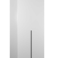 Ντουλάπα GRD-1726-DD Oryana Δίφυλλη Λευκή με 5 ράφια και 1 κρεμάστρα 90x210x62cm