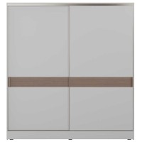 Ντουλάπα SWD-1827-VZ Milano συρόμενη λευκό Mink 207x223x60cm (ΜxΥxΒ)