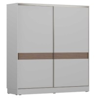 Ντουλάπα SWD-1827-VZ Milano συρόμενη λευκό Mink 207x223x60cm (ΜxΥxΒ)