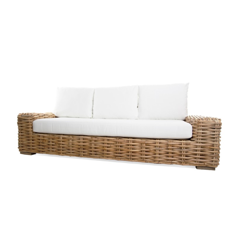 Καναπές Τριθέσιος Cirebon Natural (215x80x70) Soulworks 0100050