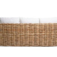 Καναπές Τριθέσιος Cirebon Natural (215x80x70) Soulworks 0100050