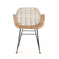 Καρέκλα Τραπεζαρίας με μπράτσα Marea Black legs (57x60x82) Soulworks 0300087