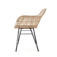 Καρέκλα Τραπεζαρίας με μπράτσα Marea Black legs (57x60x82) Soulworks 0300087