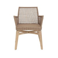 Καρέκλα Τραπεζαρίας με μπράτσα Thin Air Low Back Latte (61x59x79) Soulworks 0370070