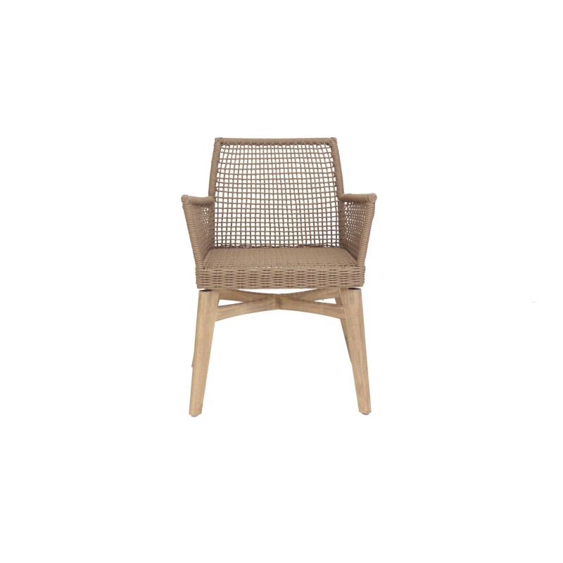 Καρέκλα Τραπεζαρίας με μπράτσα Thin Air Low Back Latte (61x59x79) Soulworks 0370070
