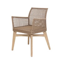 Καρέκλα Τραπεζαρίας με μπράτσα Thin Air Low Back Latte (61x59x79) Soulworks 0370070