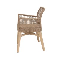 Καρέκλα Τραπεζαρίας με μπράτσα Thin Air Low Back Latte (61x59x79) Soulworks 0370070
