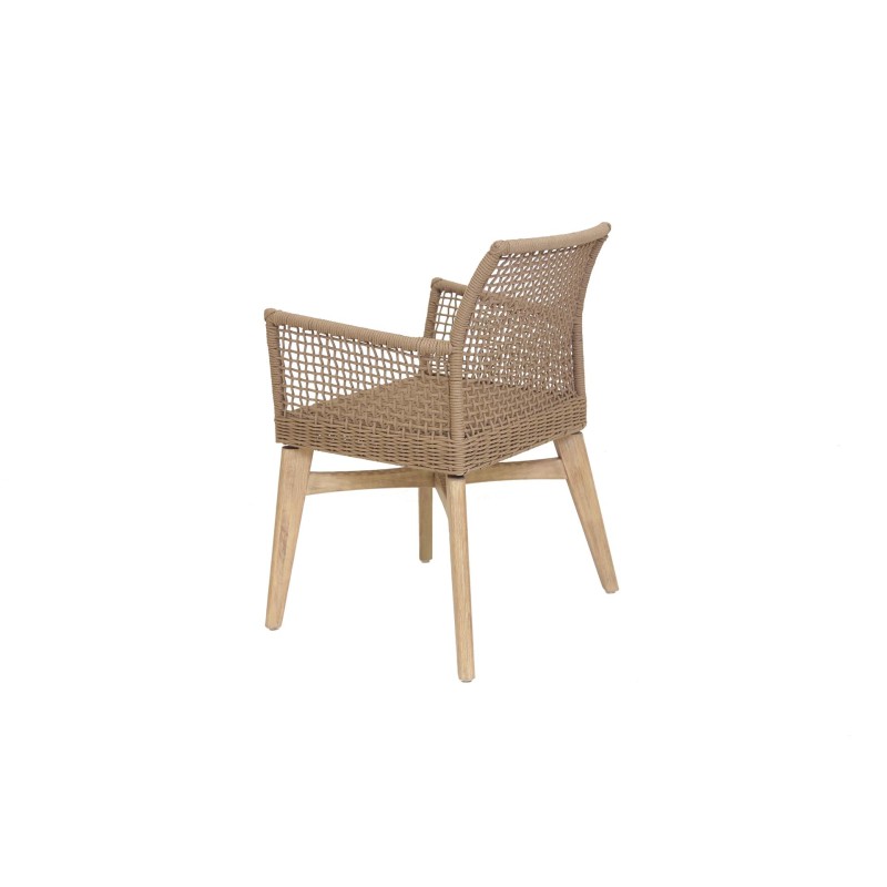 Καρέκλα Τραπεζαρίας με μπράτσα Thin Air Low Back Latte (61x59x79) Soulworks 0370070