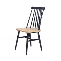 Καρέκλα Τραπεζαρίας Kristie Natural/Navy Blue (42x52x87) Soulworks 0600005