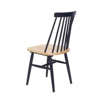 Καρέκλα Τραπεζαρίας Kristie Natural/Navy Blue (42x52x87) Soulworks 0600005