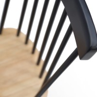 Καρέκλα Τραπεζαρίας Kristie Natural/Navy Blue (42x52x87) Soulworks 0600005
