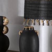 Διακοσμητικό Βάζο Usiris Black (21x35) Soulworks 0750014