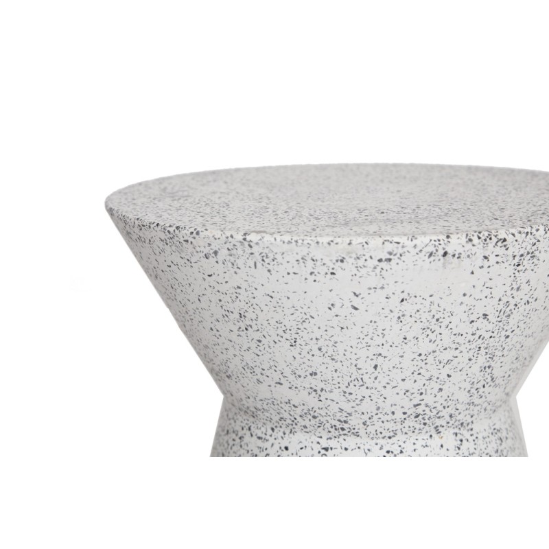 Σκαμπό Biella Terazzo Grey Black (35x35x44) Soulworks 0800001