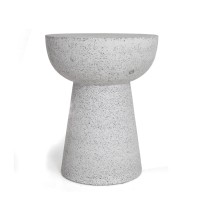 Σκαμπό Noria Terazzo Grey Black (41x41x54) Soulworks 0800005