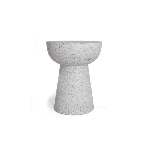 Σκαμπό Noria Terazzo Grey Black (41x41x54) Soulworks 0800005