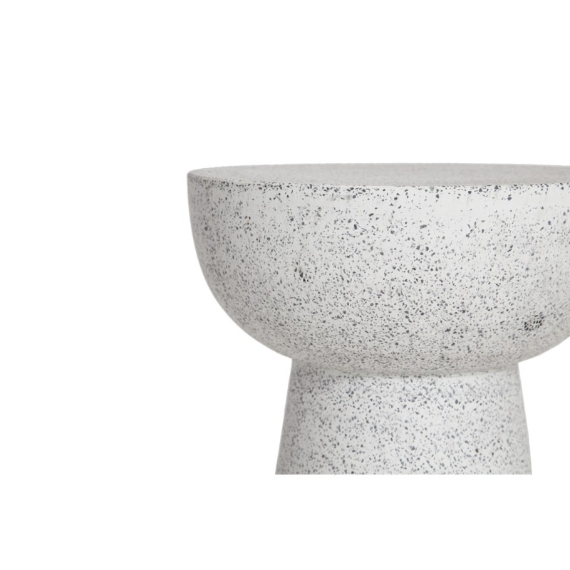 Σκαμπό Noria Terazzo Grey Black (41x41x54) Soulworks 0800005