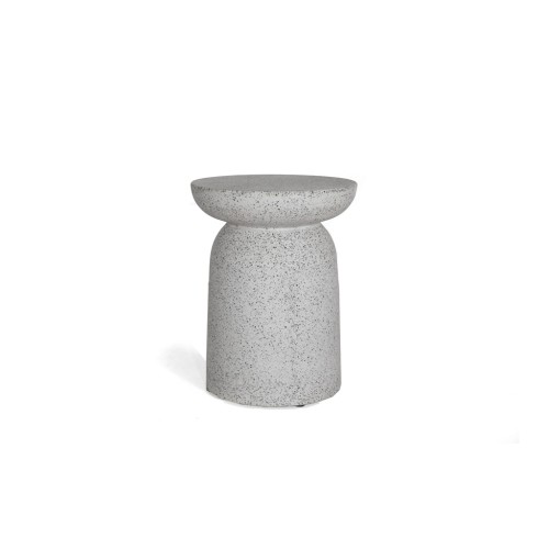 Σκαμπό Rieti Terazzo Grey Black (35x35x45) Soulworks 0800007