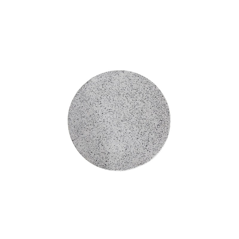 Σκαμπό Rieti Terazzo Grey Black (35x35x45) Soulworks 0800007