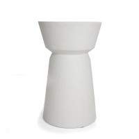 Βοηθητικό Τραπέζι Saronno Terazzo White (40x40x64) Soulworks 0800011