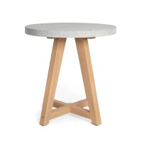 Τραπέζι Bistro Noria Terazzo Grey Black (70x70x75) Soulworks 0800020