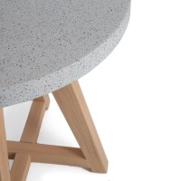 Τραπέζι Bistro Noria Terazzo Grey Black (70x70x75) Soulworks 0800020