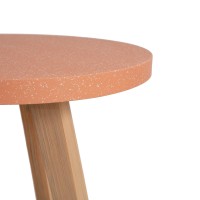 Τραπέζι Bistro Noria Terazzo Pink White (70x70x75) Soulworks 0800021